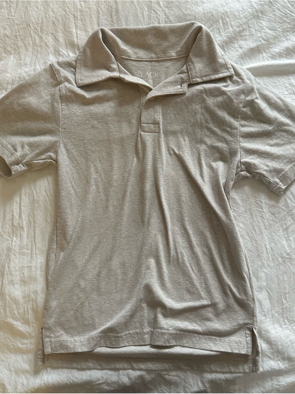 The Children's Place Light Beige Polo Tee Size 5/6